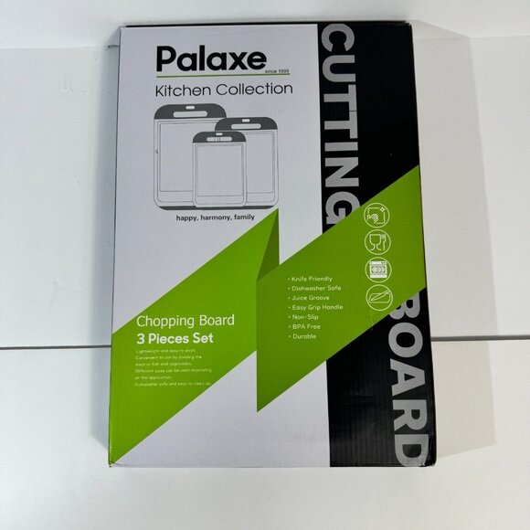 Palaxe Kitchen Chopping Board Set Of 3 BPA-Free Durable Dishwasher Safe - Picture 3 of 6